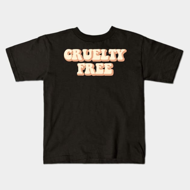 Cruelty Free Kids T-Shirt by ChicGraphix